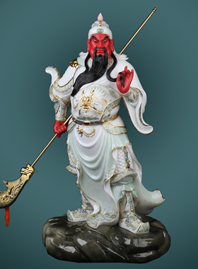心造帝一关公神像剑指横刀关二爷