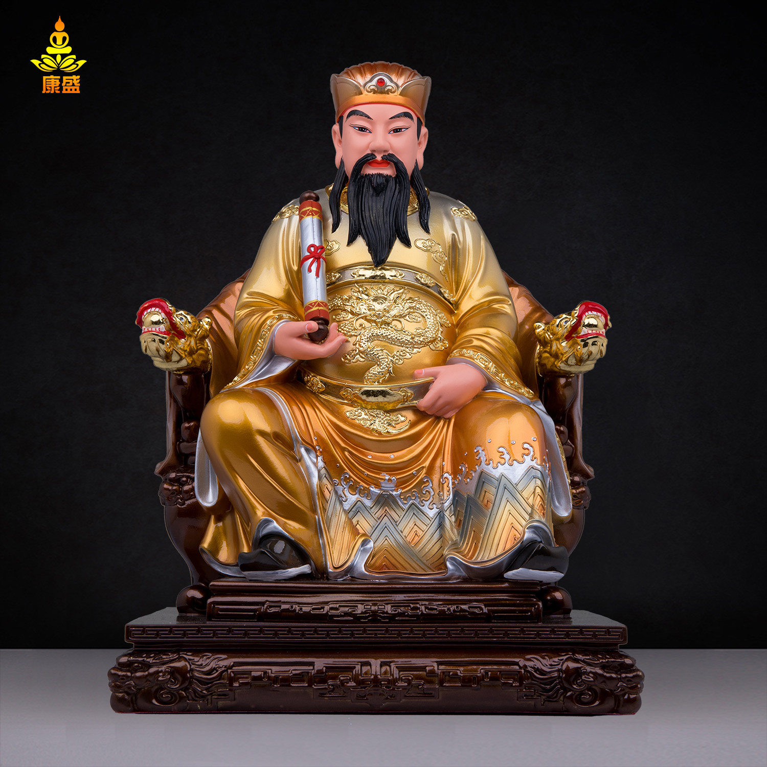 树脂保生大帝神像客厅工艺品摆件
