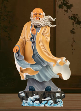 全铜老子太上老君神像摆件