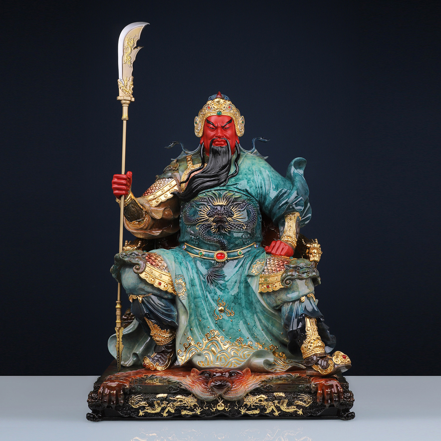 康盛铜居家家用供奉关公神像