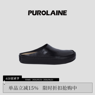 【花花同款】PUROLAINE 朴羚「医生」舒适百搭通勤真皮手工勃肯鞋