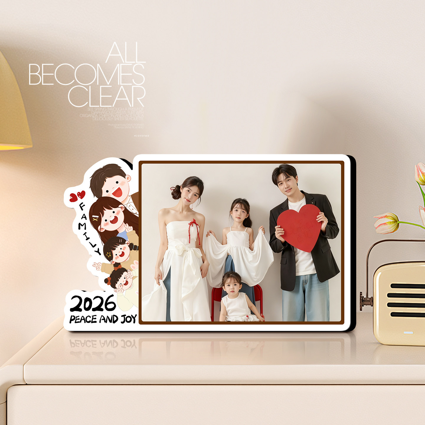 卡通创意相框画框亲子照全家福照片定制打印卧室摆台桌面装饰摆件,家居饰品,相框/画框,淘宝优惠券,粉丝福利购,淘宝优惠卷