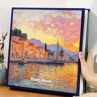 旅行相册本纪念册影集diy自粘大容量家庭覆膜手工情侣照片收纳567