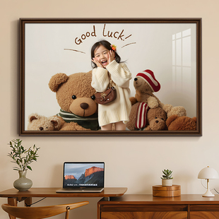 相框挂墙定制宝宝儿童周岁纪念照片洗婴儿相片做相册大尺寸加装裱