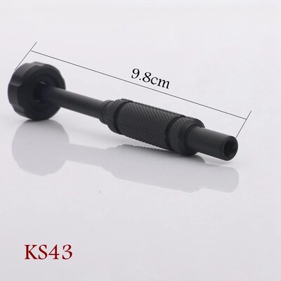 全金属螺丝刀伸缩手柄4mm精密螺丝刀手柄4H批头手柄 六角S2批头