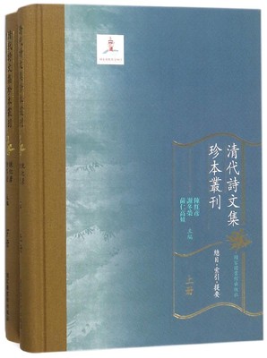 现货正版 精装 清代诗文集珍本丛刊（总目索引提要）（全二册） 陈红彦  谢冬荣  萨仁高娃 国家图书馆出版社 9787501362424