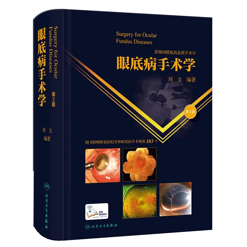眼底病手术学第2版二 刘文 眼科学眼视光学专业医生门诊笔记眼科手术学眼底病实用图谱图解疾病 人民卫生出版社9787117302692