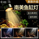 鱼缸灯南美射灯变色变焦灯原生缸水族箱led水草灯雷龙乌龟晒背灯