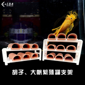 DIY异形繁殖罐支架托大帆产卵罐架子熊猫异形胡子L333繁殖PVC支架