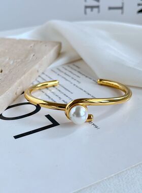 ins女式金属开口设计手镯