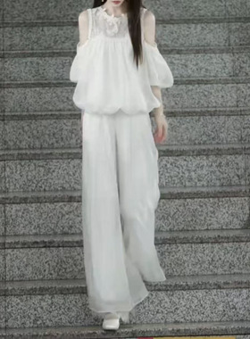 今年流行特惠26190新大爱美依缘2026夏季新款高级感露肩拼接上衣