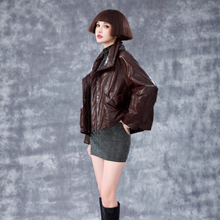 休闲 绵羊皮真皮皮衣羽绒服外套女短款 今年流行特惠2025年冬季 新款