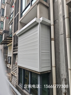 多款式防盗遮阳卷帘窗铝合金电动别墅防盗窗电动阳台透明卷帘门