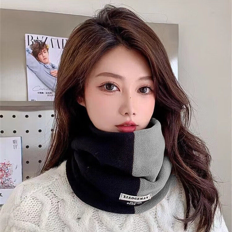 秋冬季2025新款拼色保暖围脖女百搭男女同款遮脸面罩脖套防风围巾,服饰配件/皮带/帽子/围巾,围巾/丝巾/披肩,淘宝优惠券,粉丝福利购,淘宝优惠卷