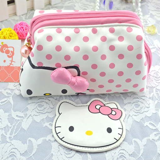ÈÕ±¾º«¹úhello kitty·ÛÉ«²¨µãºûµû½áÁ¢Ì廯ױ°ü ¿É°®Å®Ê½ÊÕÄɰü°ü