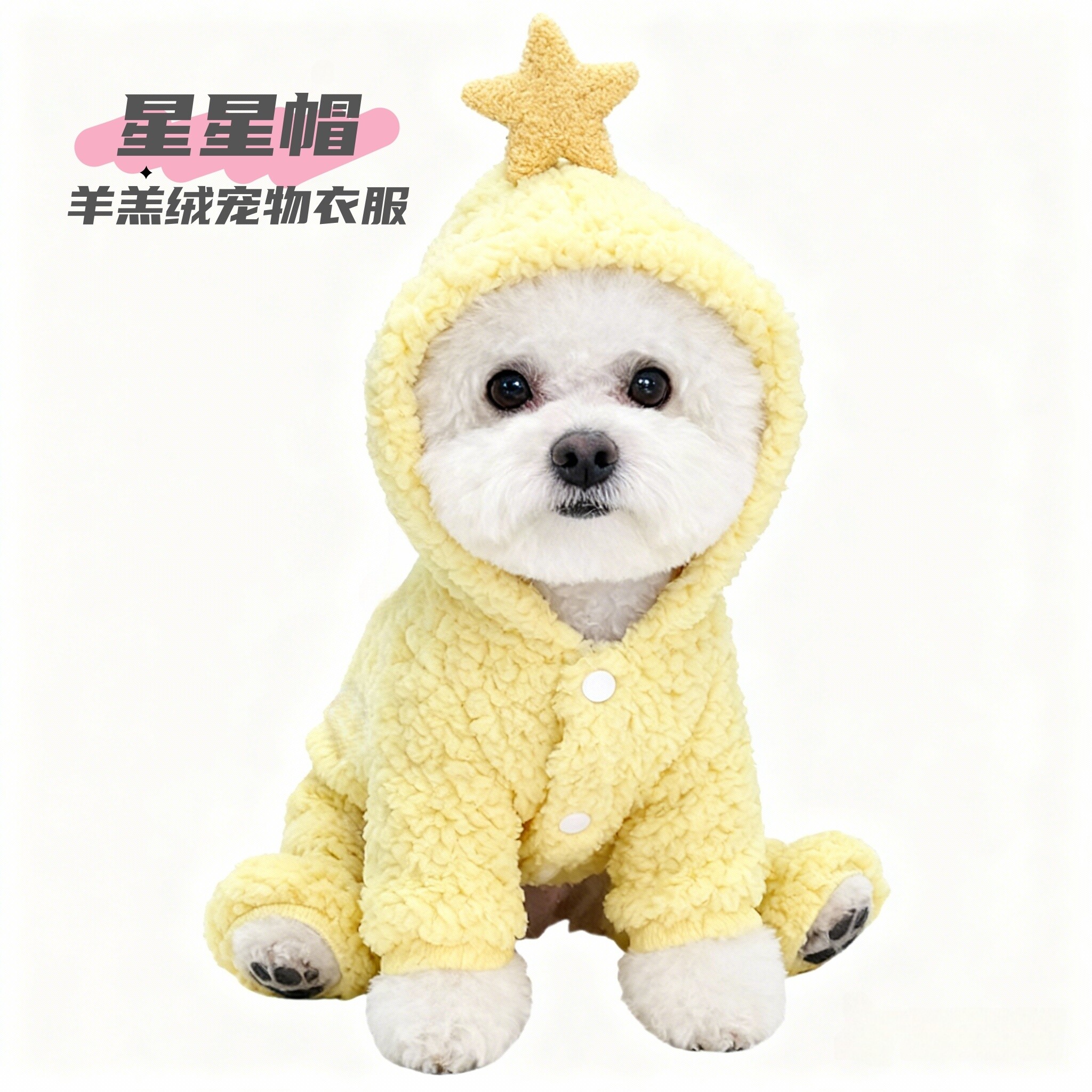 秋冬加厚羊羔绒星星帽四脚宠物衣服狗狗保暖衣服中小型犬泰迪比熊,宠物/宠物食品及用品,狗宠物服装/雨衣,淘宝优惠券,粉丝福利购,淘宝优惠卷