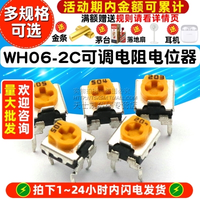 WH06-2C可调电阻电位器卧式1K