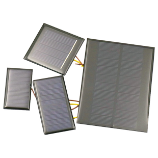 太阳能滴胶板多晶太阳能电池板12V5V6V充电池发电板折叠DIY光伏板