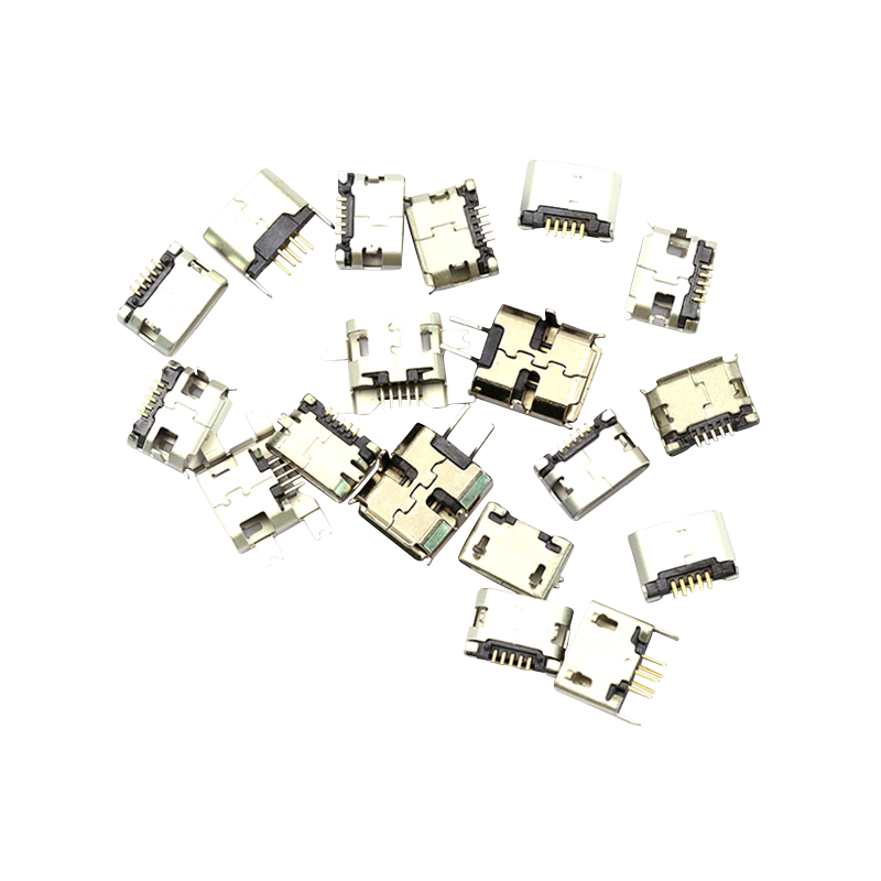 全铜MicroUSB插座Micro母座母头公头MK5P接头接口充电口配件插口