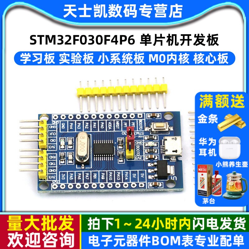 STM32F030F4P6核心板单片机图片