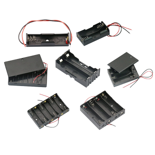 电池盒五5号7号18650带盖锂电池座子充电免焊接串联2节4/8节9V12V