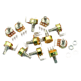 电位器带开关柄长15mm WH148 B500K B10K B50K B100K弯角调光开关