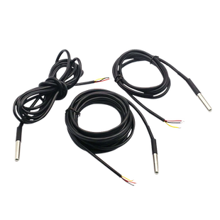 DS18b20 数字温度传感器探头 水温探测 测温线 不锈钢封装防水型