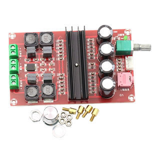 2*100W TPA3116D2数字功放板模块12V-24V大功率放大板宽电压