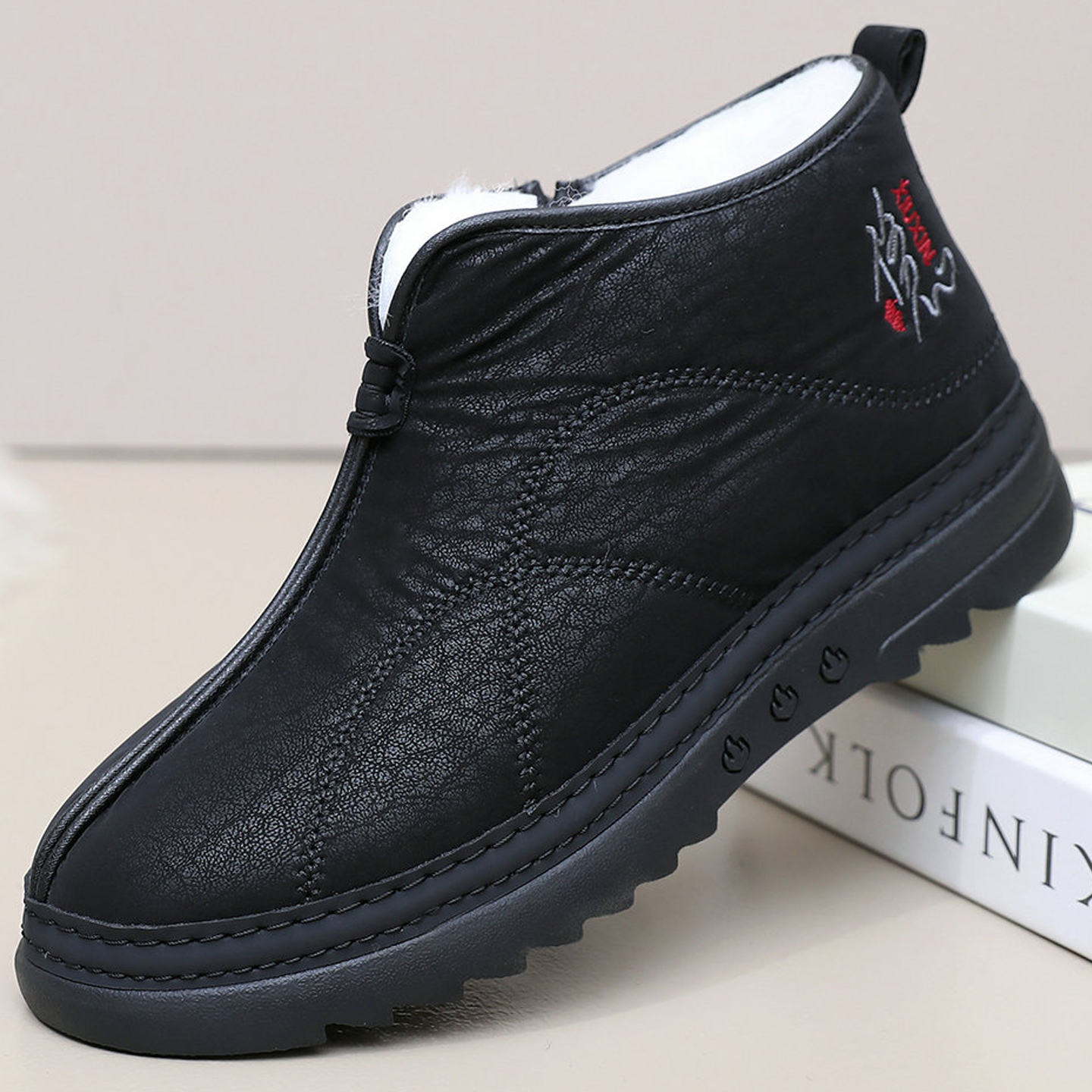 老北京布鞋男士羊毛鞋冬加厚保暖