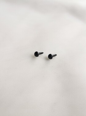 浅茉2021钩针DIY动物玩偶进口高品质直插圆形【黑色眼睛】