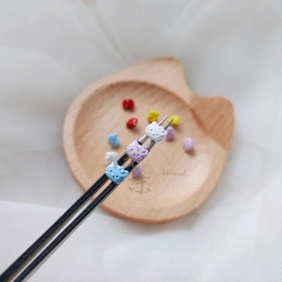 kitty猫烤漆小纽扣 hello 浅茉手工2022新品 DIY钩棒针娃衣5.5mm