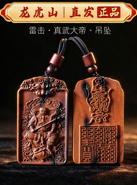 龙虎山雷击枣木真武大帝护身吊坠