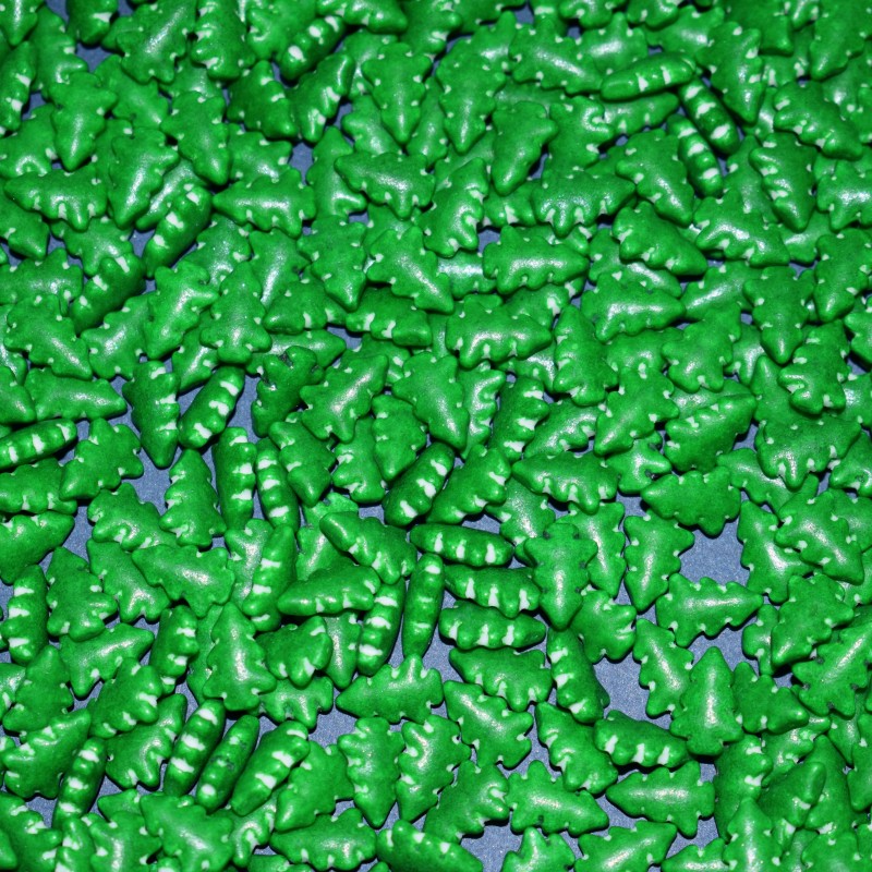 圣诞绿树形压片硬糖节日装饰