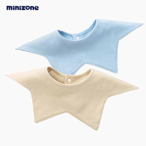 360度旋转防吐奶星星宝宝口水巾