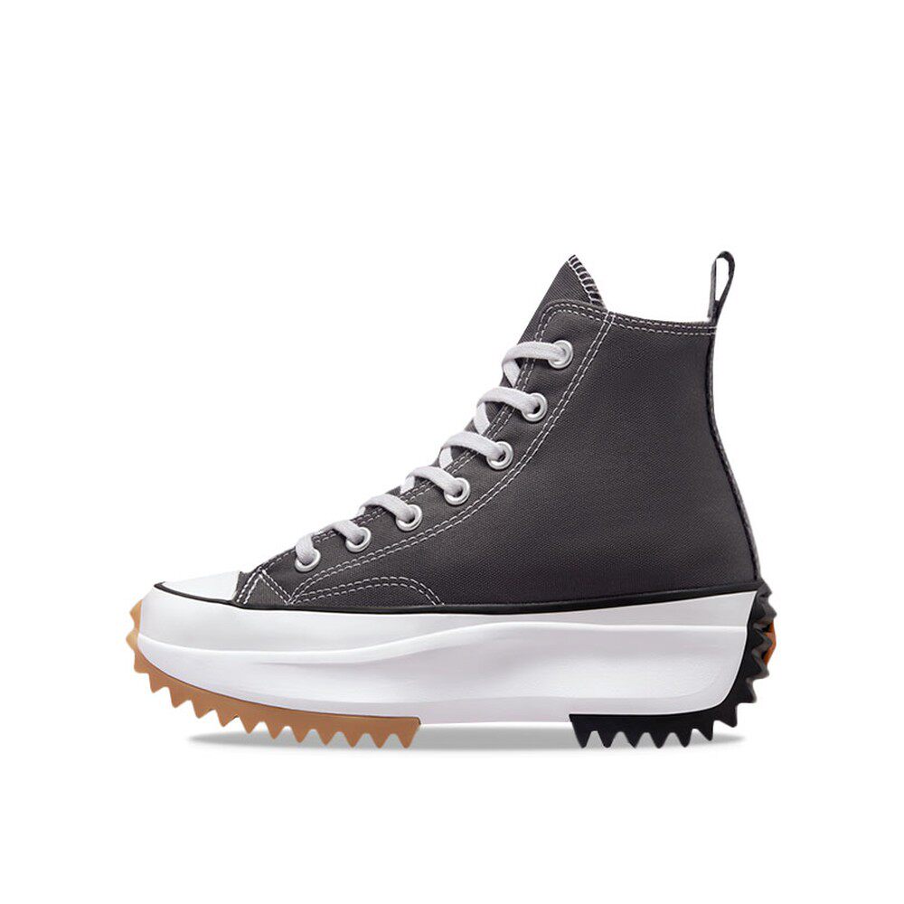 Converse Run Star Hike 厚底休闲 高帮 帆布鞋 男女同款 灰色