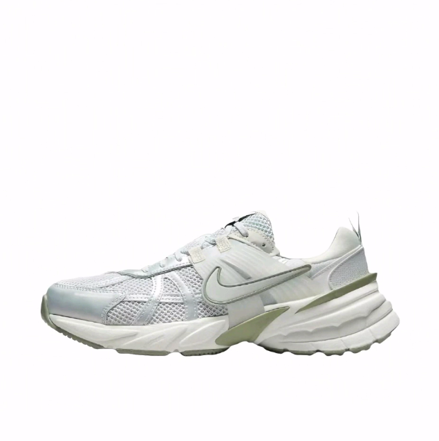 Nike V2K Run 运动百搭 织物防滑耐磨 低帮 休闲跑步鞋女款灰绿色