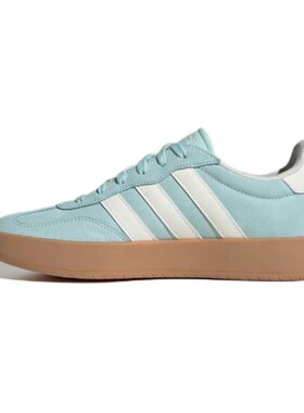 adidas BARREDA 合成革牛剖层革 潮流运动 休闲系列薄底 耐磨 低