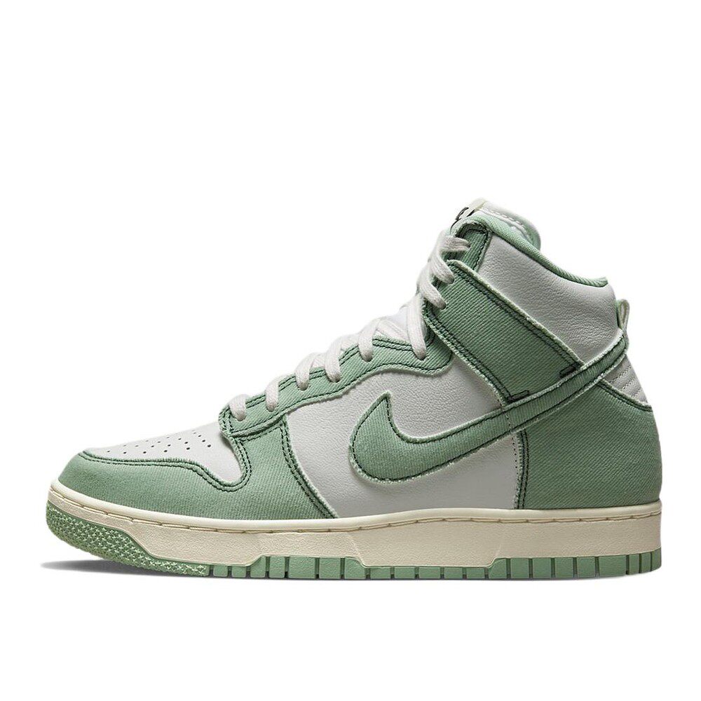Nike Dunk High "Green Denim" 高帮 板鞋 女款 绿色