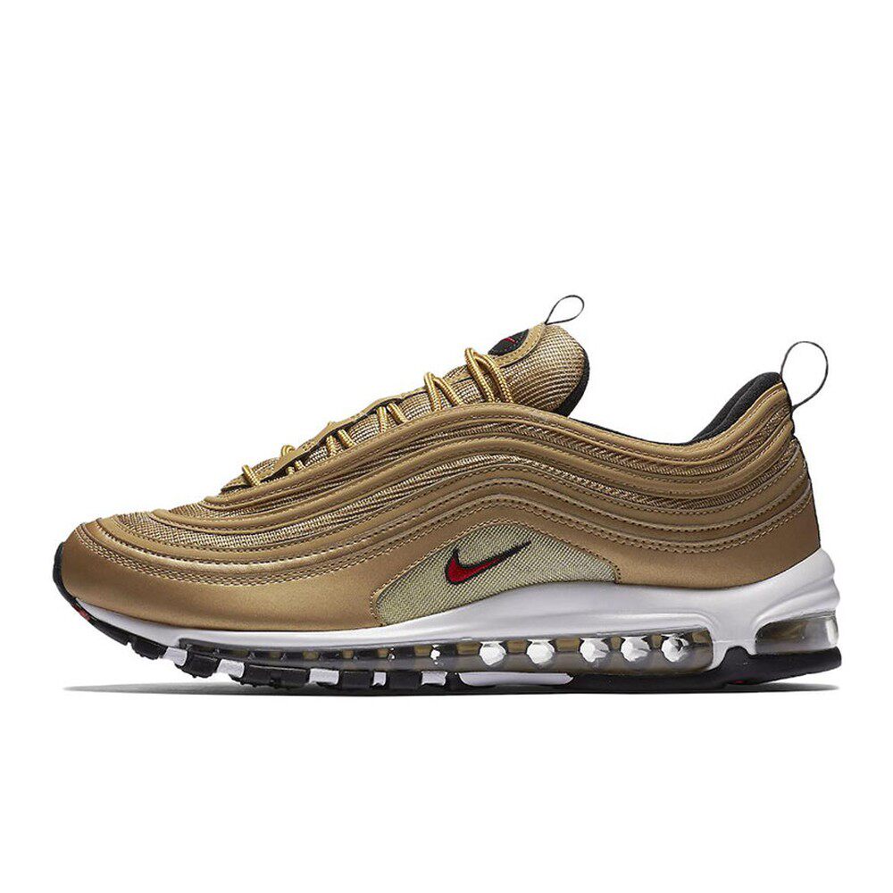Nike Air Max 97 Gold Bullet 复古舒适 金子弹造型 皮革减震防滑