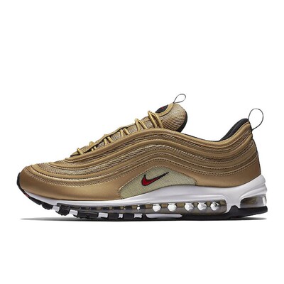 Nike Air Max 97 Gold Bullet 复古舒适 金子弹造型 皮革减震防滑