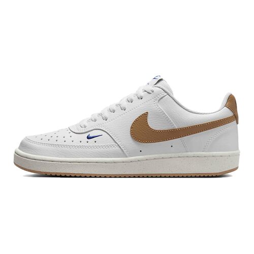 Nike Court Vision Low 舒适复古 耐磨透气 低帮 板鞋 女款 白棕