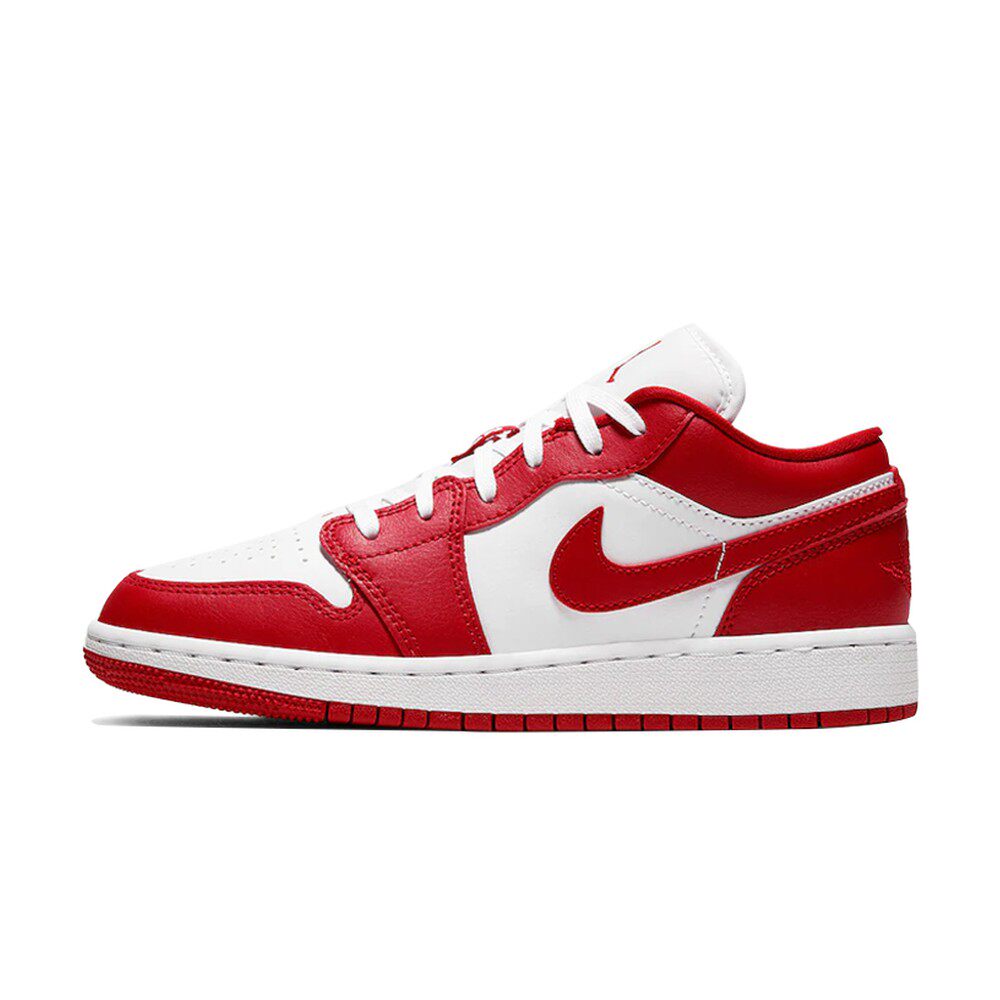 Jordan Air Jordan 1 Low Gym Red 皮革 轻质 编织 防滑减震 低帮