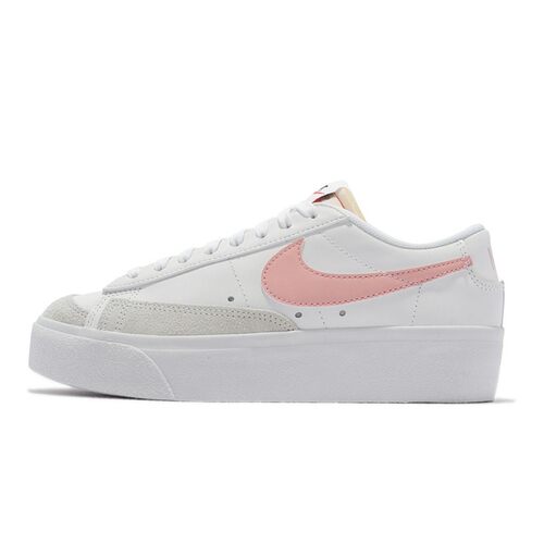 【六饼体育】Nike Blazer platform 合成革 低帮 板鞋 女款 白