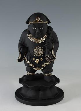 铜大黑天尊财神客厅办公中式摆件