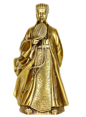 纯铜诸葛亮家居办公桌摆件