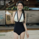 三奇26029成人泳衣女绝美纯欲性感泡温泉海边度假高级感连体泳衣