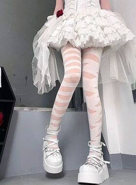2024 New Gothic Lolita Cute Long Tights Silk Socks Sexy Stoc