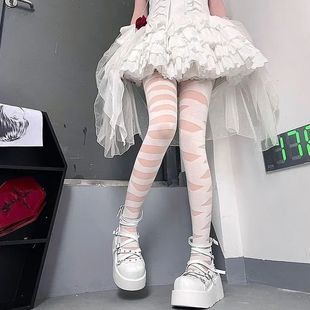 2024 New Gothic Lolita Cute Long Tights Silk Socks Sexy Stoc