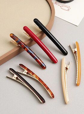 Korean Fashion Acetate Hair Clip Side Pin Colorful Barrettes