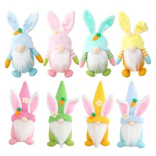 Easter Faceless Gnome Rabbit Doll Happy Easter Decoration fo